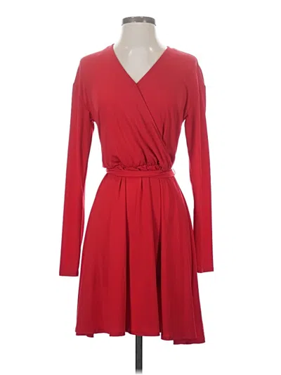 Pre-owned H By Halston Casual Dress In Red