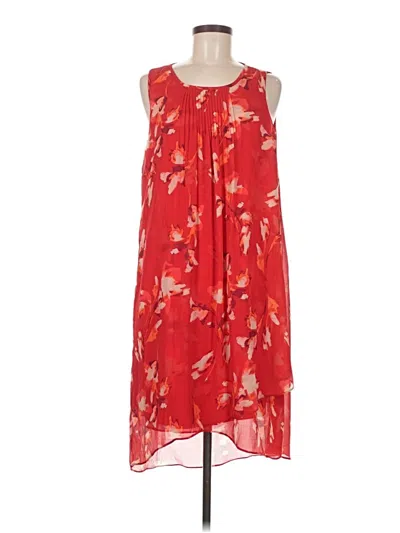 Pre-owned H By Halston Casual Dress In Red