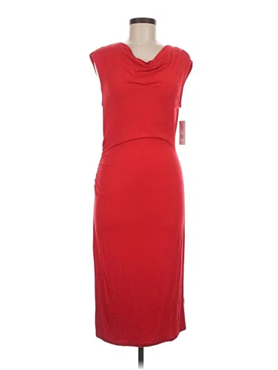 Pre-owned H By Halston Casual Dress In Red