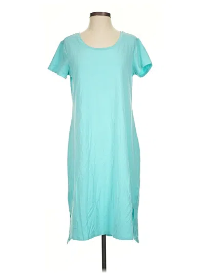 Pre-owned H By Halston Casual Dress In Teal