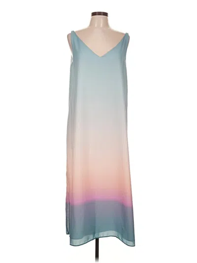 Pre-owned H By Halston Casual Dress In Teal