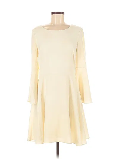 Pre-owned H By Halston Casual Dress In White