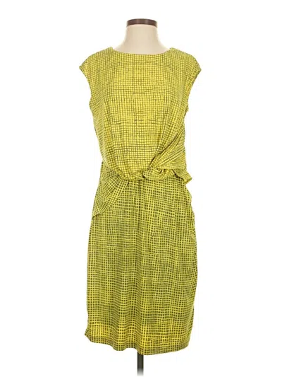Pre-owned H By Halston Casual Dress In Yellow