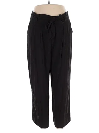 Pre-owned H By Halston Casual Pants In Black