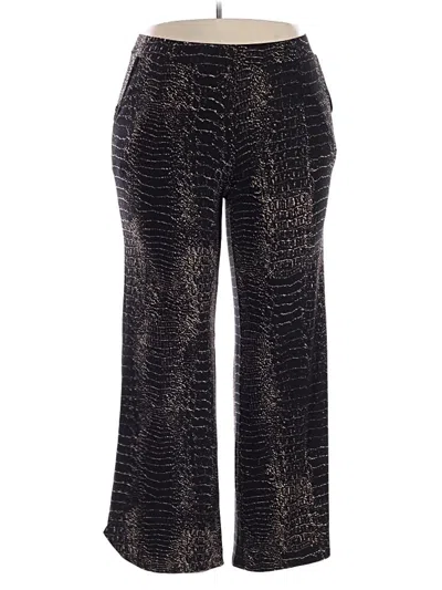 Pre-owned H By Halston Casual Pants In Black