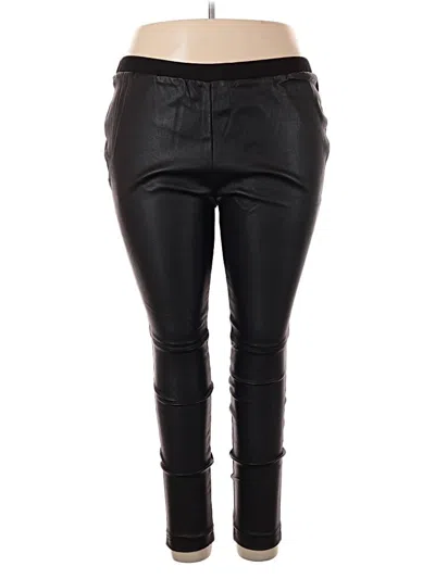 Pre-owned H By Halston Casual Pants In Black
