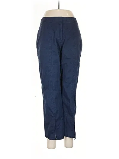 Pre-owned H By Halston Casual Pants In Blue