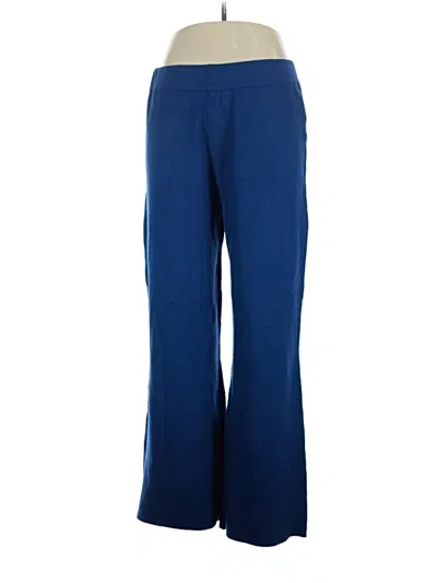 Pre-owned H By Halston Casual Pants In Blue