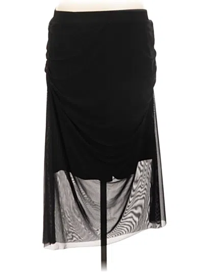 Pre-owned H By Halston Casual Skirt In Black