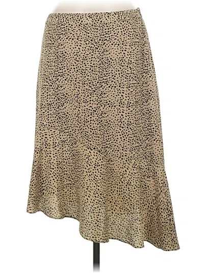 Pre-owned H By Halston Casual Skirt In Gold