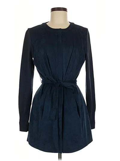 Pre-owned H By Halston Coat In Blue