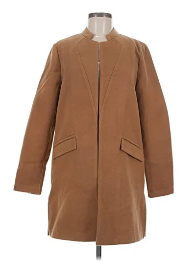 Pre-owned H By Halston Coat In Brown