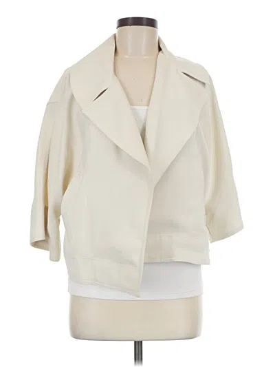 Pre-owned H By Halston Coat In Ivory
