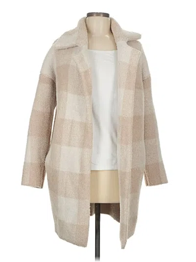 Pre-owned H By Halston Coat In Tan
