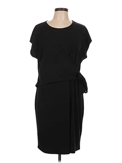 Pre-owned H By Halston Cocktail Dress In Black