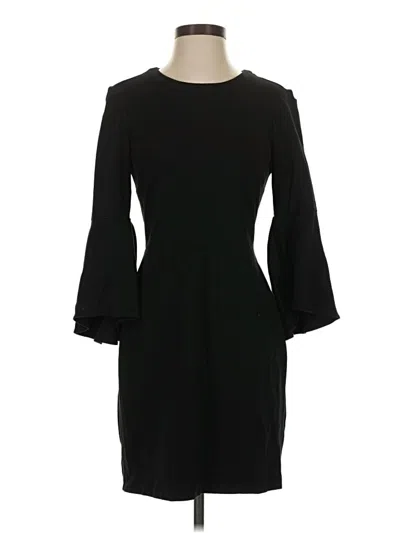 Pre-owned H By Halston Cocktail Dress In Black