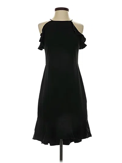 Pre-owned H By Halston Cocktail Dress In Black
