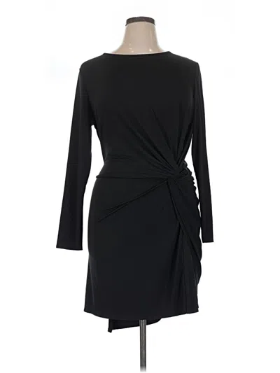 Pre-owned H By Halston Cocktail Dress In Black