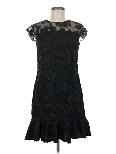 Pre-owned H By Halston Cocktail Dress In Black