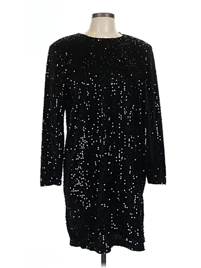 Pre-owned H By Halston Cocktail Dress In Black