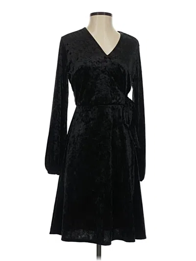 Pre-owned H By Halston Cocktail Dress In Black