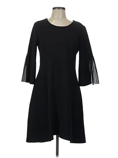 Pre-owned H By Halston Cocktail Dress In Black