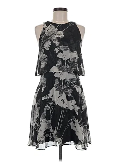 Pre-owned H By Halston Cocktail Dress In Black