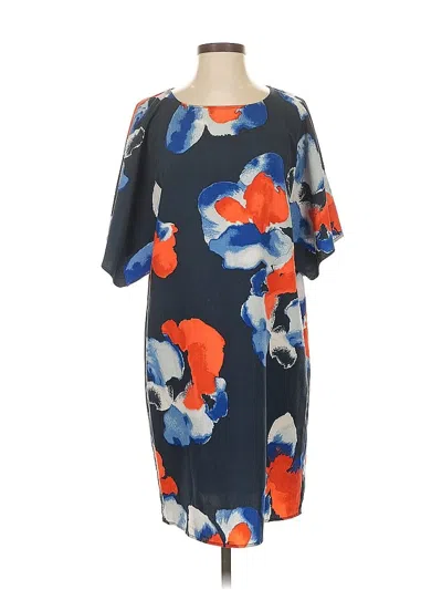 Pre-owned H By Halston Cocktail Dress In Blue