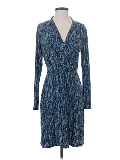 Pre-owned H By Halston Cocktail Dress In Blue