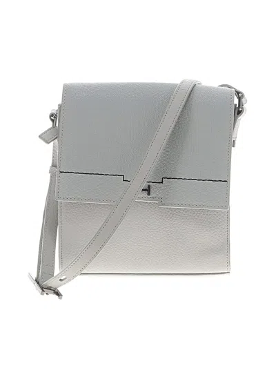 Pre-owned H By Halston Crossbody Bag In Gray