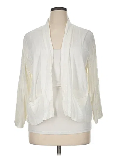 Pre-owned H By Halston Kimono In Ivory