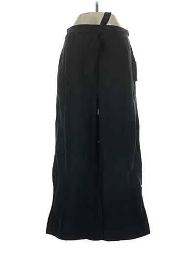 Pre-owned H By Halston Linen Pants In Black