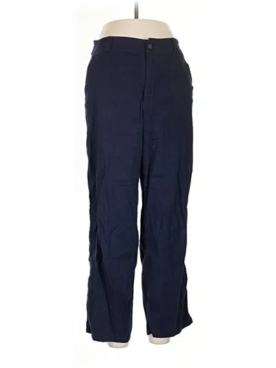 Pre-owned H By Halston Linen Pants In Blue