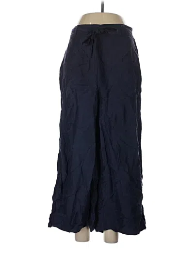 Pre-owned H By Halston Linen Pants In Blue