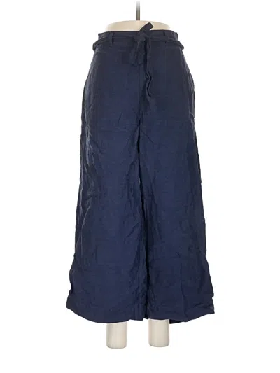 Pre-owned H By Halston Linen Pants In Blue