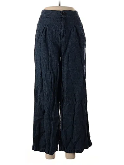 Pre-owned H By Halston Linen Pants In Blue