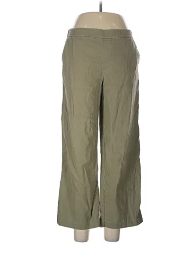 Pre-owned H By Halston Linen Pants In Green