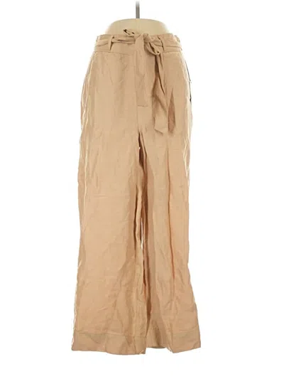 Pre-owned H By Halston Linen Pants In Tan