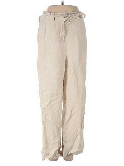 Pre-owned H By Halston Linen Pants In White