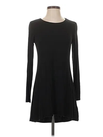 Pre-owned H By Halston Long Sleeve T-shirt In Black