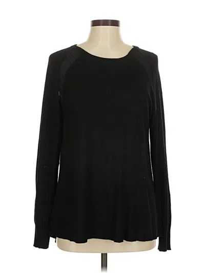 Pre-owned H By Halston Pullover Sweater In Black