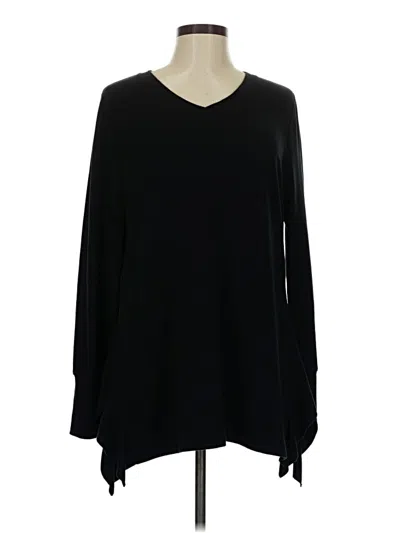 Pre-owned H By Halston Pullover Sweater In Black