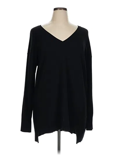 Pre-owned H By Halston Pullover Sweater In Black