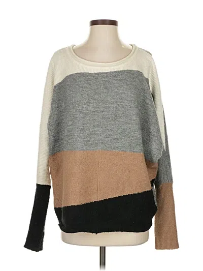 Pre-owned H By Halston Pullover Sweater In Brown