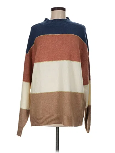 Pre-owned H By Halston Pullover Sweater In Brown