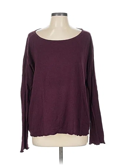 Pre-owned H By Halston Pullover Sweater In Burgundy