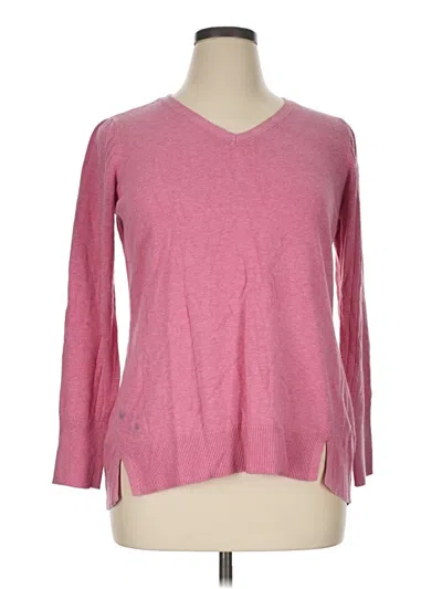 Pre-owned H By Halston Pullover Sweater In Pink