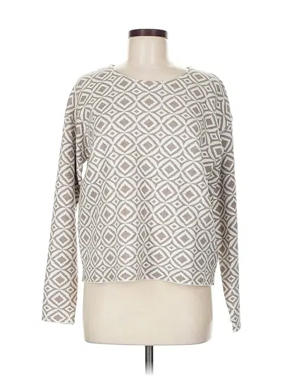 Pre-owned H By Halston Pullover Sweater In Silver