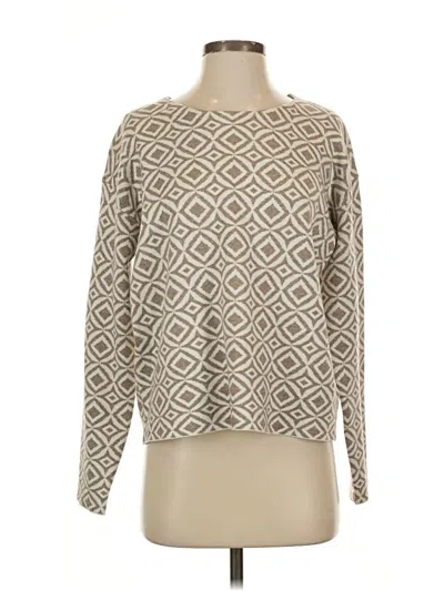Pre-owned H By Halston Pullover Sweater In Tan