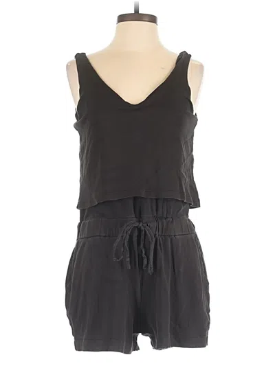 Pre-owned H By Halston Romper In Black